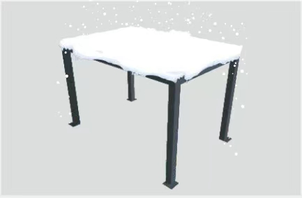 200kg/㎡的雪載系數(shù)，每平方米可承重1米厚積雪